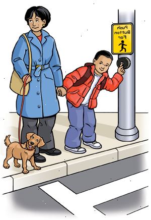 Hur att lära barn grundläggande street säkerheten vid gång. Förklara för barnen varför uppmärksamma vissa saker när man går är viktigt.