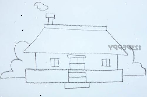 Hur man ritar ett enkelt hus