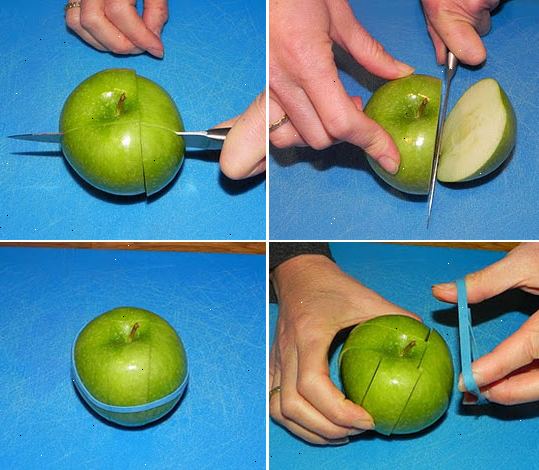 Hur man håller ett skär äpple från brunfärgning. Välj äpplen som är mindre benägna att vara sur.