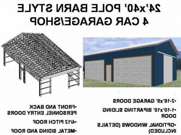 Hur man bygger ett garage, pole lada, hus. Innan bygga någon struktur lastbärande du måste först få ett tillstånd för lokal.