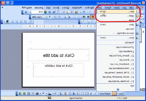 Hur man skapar ett bildspel med PowerPoint. Öppna PowerPoint och skapa en ny presentation.