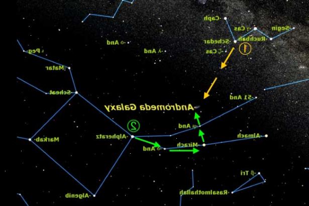 Hur hittar Andromedagalaxen. Använd kikare för ditt första försök på att hitta Andromedagalaxen.