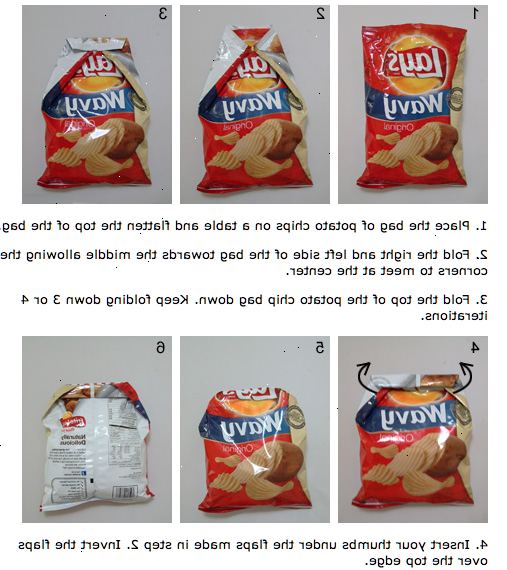 Hur man stänger en påse chips genom att vika det