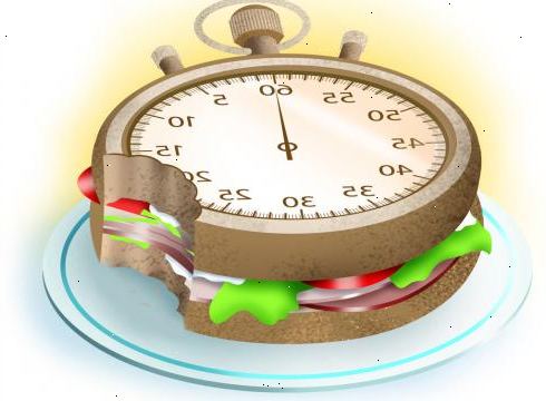 Hur man ska äta långsamt. Avsätt tid för att äta.