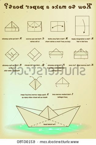 Hur man gör ett papper båt. Vik ett letter-storlek (8.5 "med 11") eller A4-papper på mitten, uppifrån och ned. Vecket ska vara "hamburger-stil.".