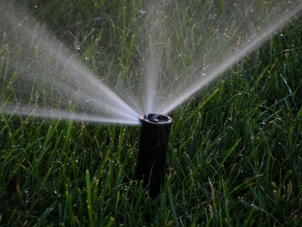 Hur du vattna din gräsmatta effektivt. Vatten endast när gräset behöver det.